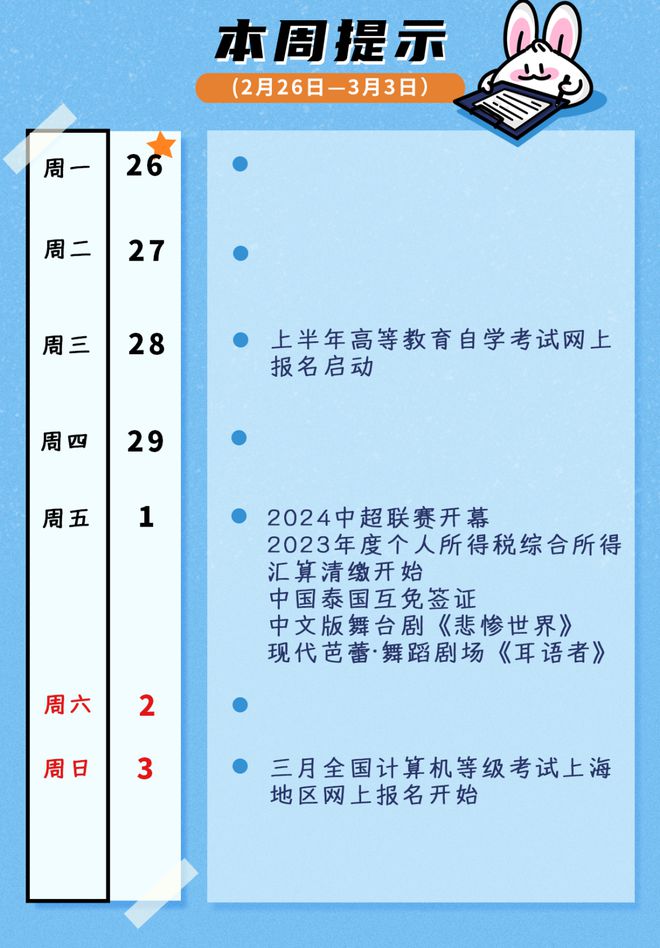 ayx爱游戏体育网页版入口个人所得税综合所得汇算清缴开始、中泰免签……本周提示来(图1)