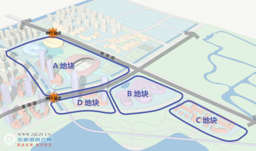 爱游戏预计将于2021年底开工建设！张家港又要有新地标了！3万育场来了(图7)